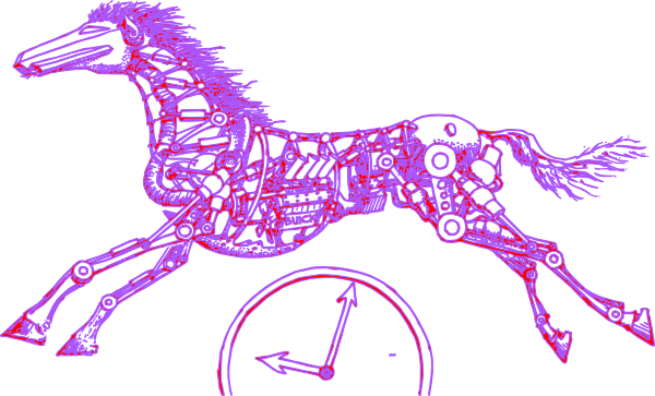 Purple Horse Clip Art At Clipart - Clip Art - Free Transparent PNG Clipart Images Download. - Horse Transparent PNG Free Download