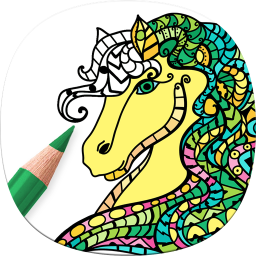 Horse Coloring Book For Adults - Coloring Pages For Adults Supercoloring Zentangle - Free Transparent PNG Clipart Images Download. - Horse Transparent PNG Free Download