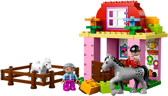 Pitch In At The Horse Stable - Lego Duplo Horse Stable 10500 - Free Transparent PNG Clipart Images Download. - Horse Transparent PNG Free Download