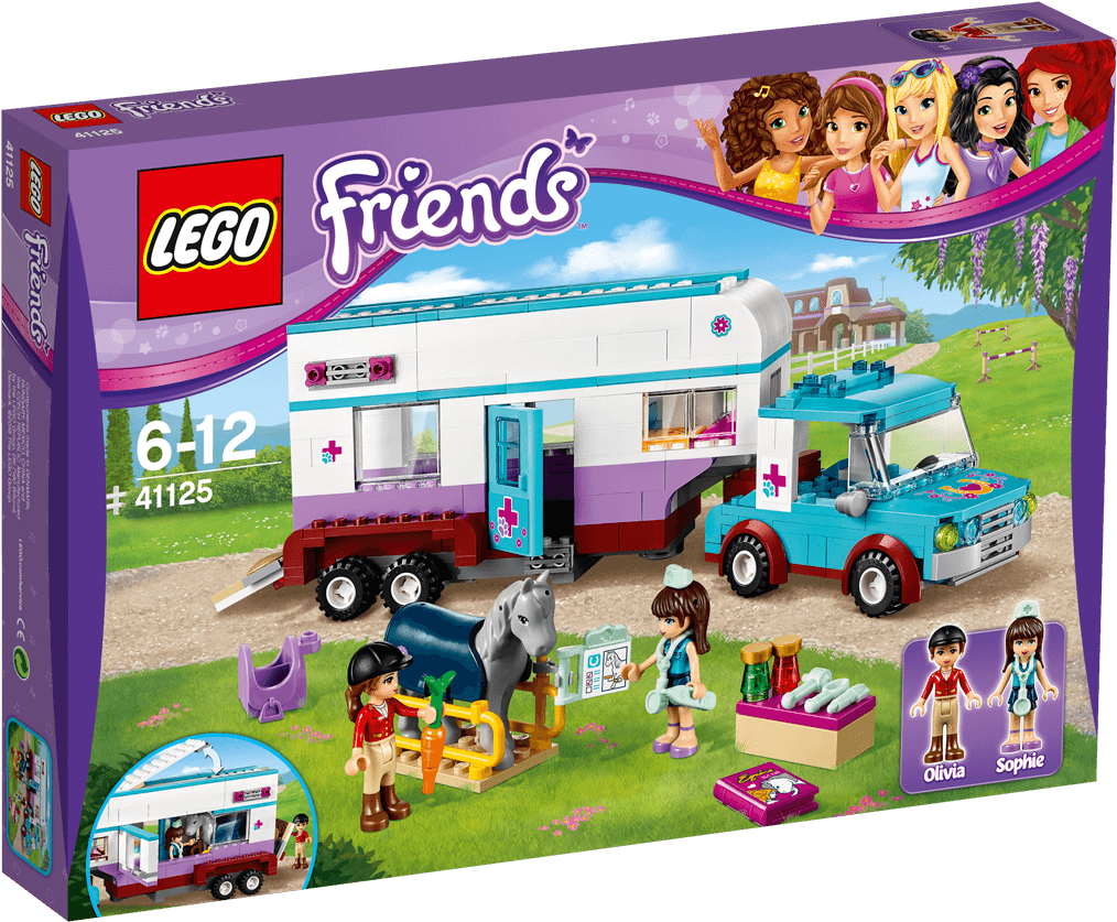 Lego Friends Horse Trailer Instructions - Lego 41125 - Friends Horse Vet Trailer - Free Transparent PNG Clipart Images Download. - Horse Transparent PNG Free Download