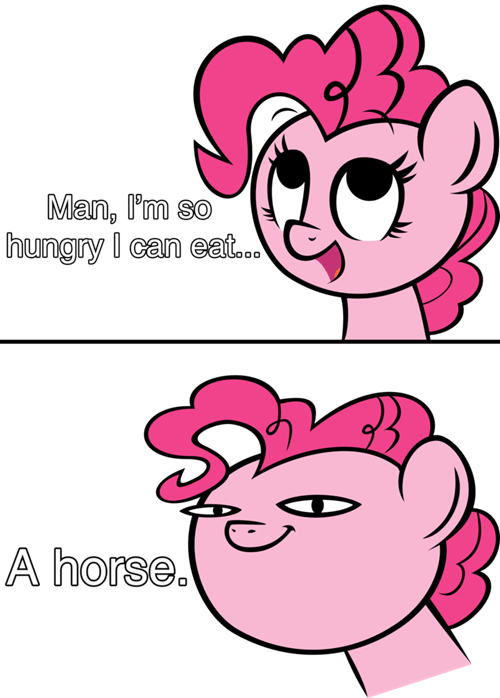 Eat A Horse Cannibal Pinkie Pie - Would You A Horse - Free Transparent PNG Clipart Images Download. - Horse Transparent PNG Free Download