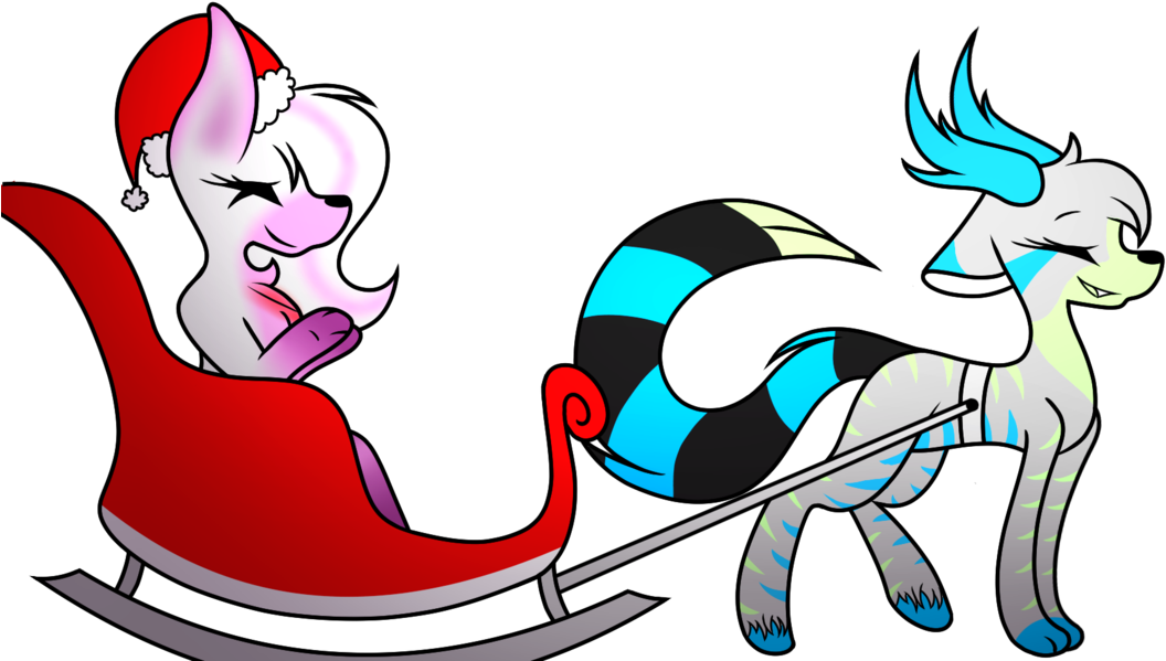 In A One Horse Open Sleigh By Kittt Katt On Deviantart - Cartoon - Free Transparent PNG Clipart Images Download. - Horse Transparent PNG Free Download