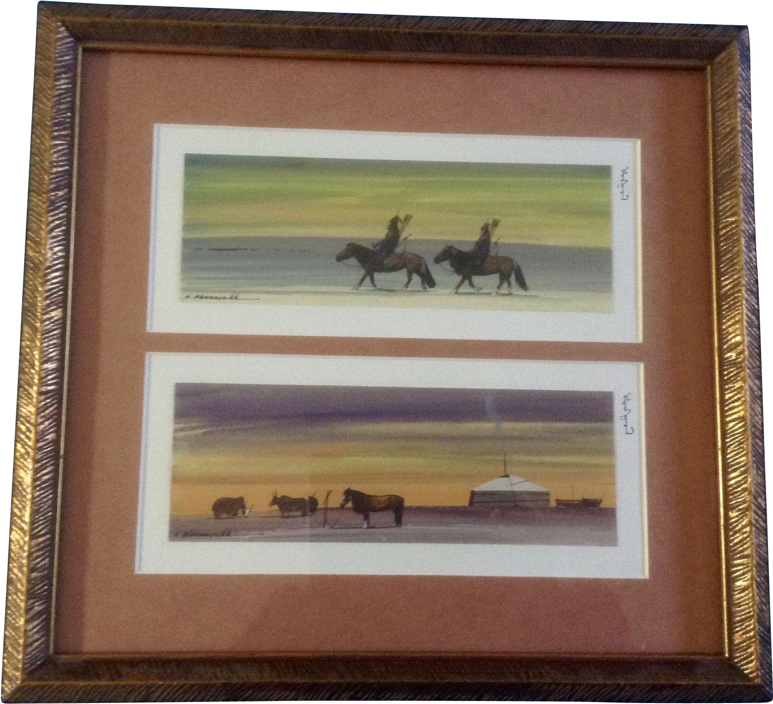 Narausukh Mongolian Watercolor Painting Works On Paper - Watercolor Painting Transparent PNG - 1558x1558 - Free Download on - Horse Transparent PNG Free Download