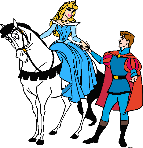 Kissing Clipart Sleeping Beauty - Sleeping Beauty On Horse - Free Transparent PNG Clipart Images Download. - Horse Transparent PNG Free Download