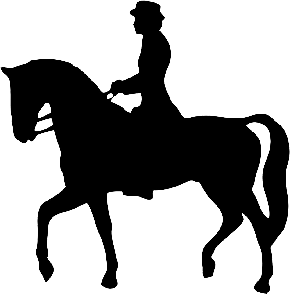 Images For Jumping Horse Clip Art Free - Man On Horse Silhouette - Free Transparent PNG Clipart Images Download. - Horse Transparent PNG Free Download