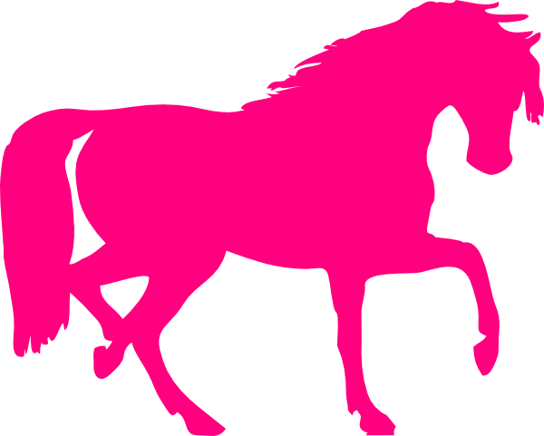 Pink Horse Clip Art - Horse Silhouette Clip Art - Free Transparent PNG Clipart Images Download. - Horse Transparent PNG Free Download