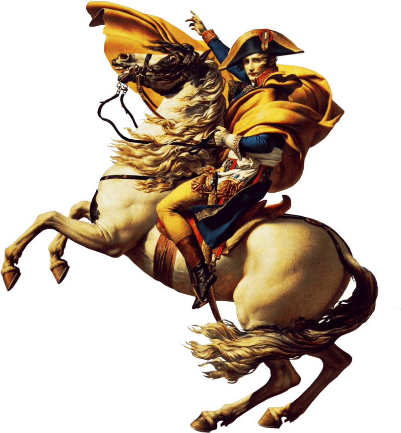 Napoleon Bonaparte On Horse - Empire To Exile [book] - Free Transparent PNG Clipart Images Download. - Horse Transparent PNG Free Download