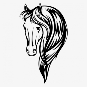 Black And White Horse Drawings Transparent PNG - 445x445 - Free Download on - Horse Transparent PNG Free Download