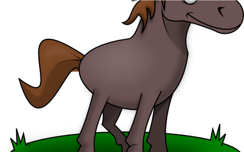 Horse Eating Grass Clipart 6 By Holly - Конь Рисунок Для Детей - Free Transparent PNG Clipart Images Download. - Horse Transparent PNG Free Download