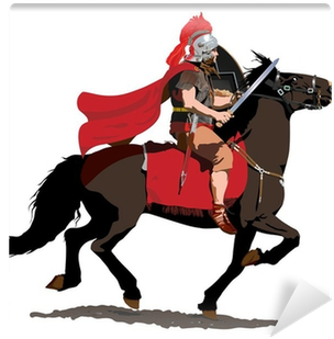 Roman Soldier On Horseback Charges With Sword Drawn - Roman Soldier On Horse - Free Transparent PNG Clipart Images Download. - Horse Transparent PNG Free Download
