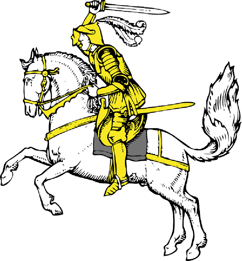 Toy, Sword - Knight In Yellow Armour Keychain, Adult Unisex, Floral - Free Transparent PNG Clipart Images Download. - Horse Transparent PNG Free Download