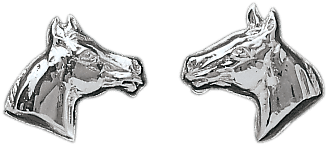 Women's Bar V Ranch By Vogt Silver Horse Head Earrings - Bar V Ranch Silver Horse Earrings - Free Transparent PNG Clipart Images Download. - Horse Transparent PNG Free Download
