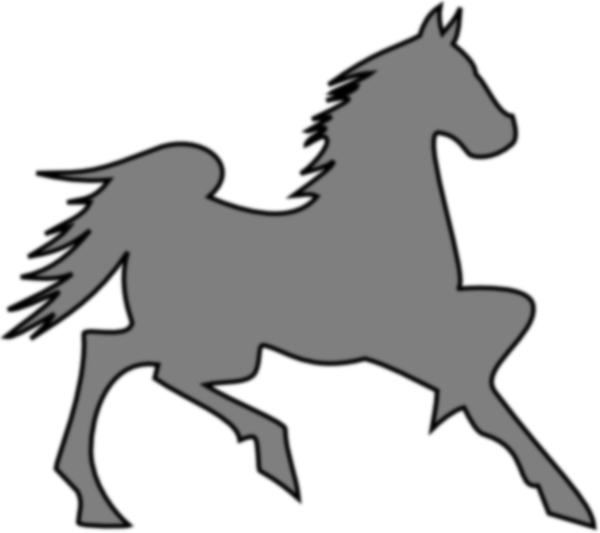 This Free Clip Arts Design Of Grey Horse - Fast Horse Png - Free Transparent PNG Clipart Images Download. - Horse Transparent PNG Free Download