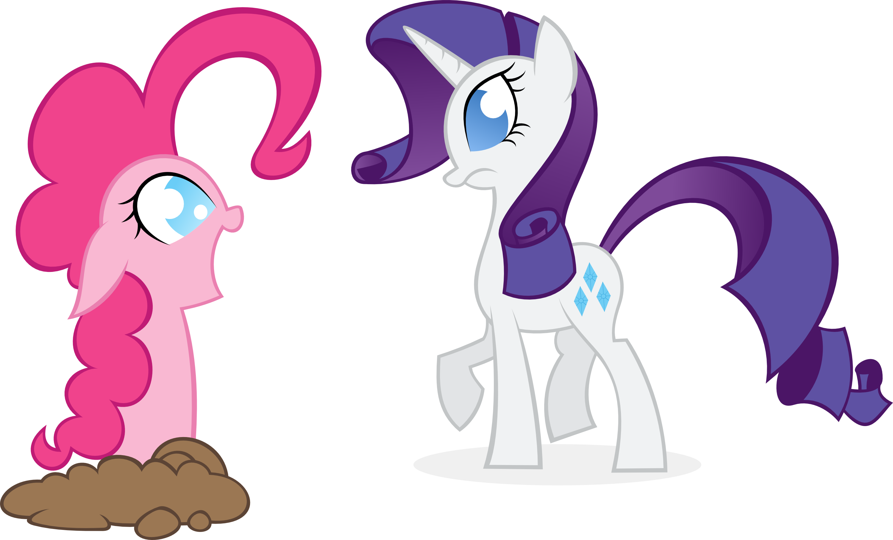 Pinkie Pie Rarity Pony Pink Purple Mammal Cartoon Vertebrate - Horse - Free Transparent PNG Clipart Images Download. - Horse Transparent PNG Free Download