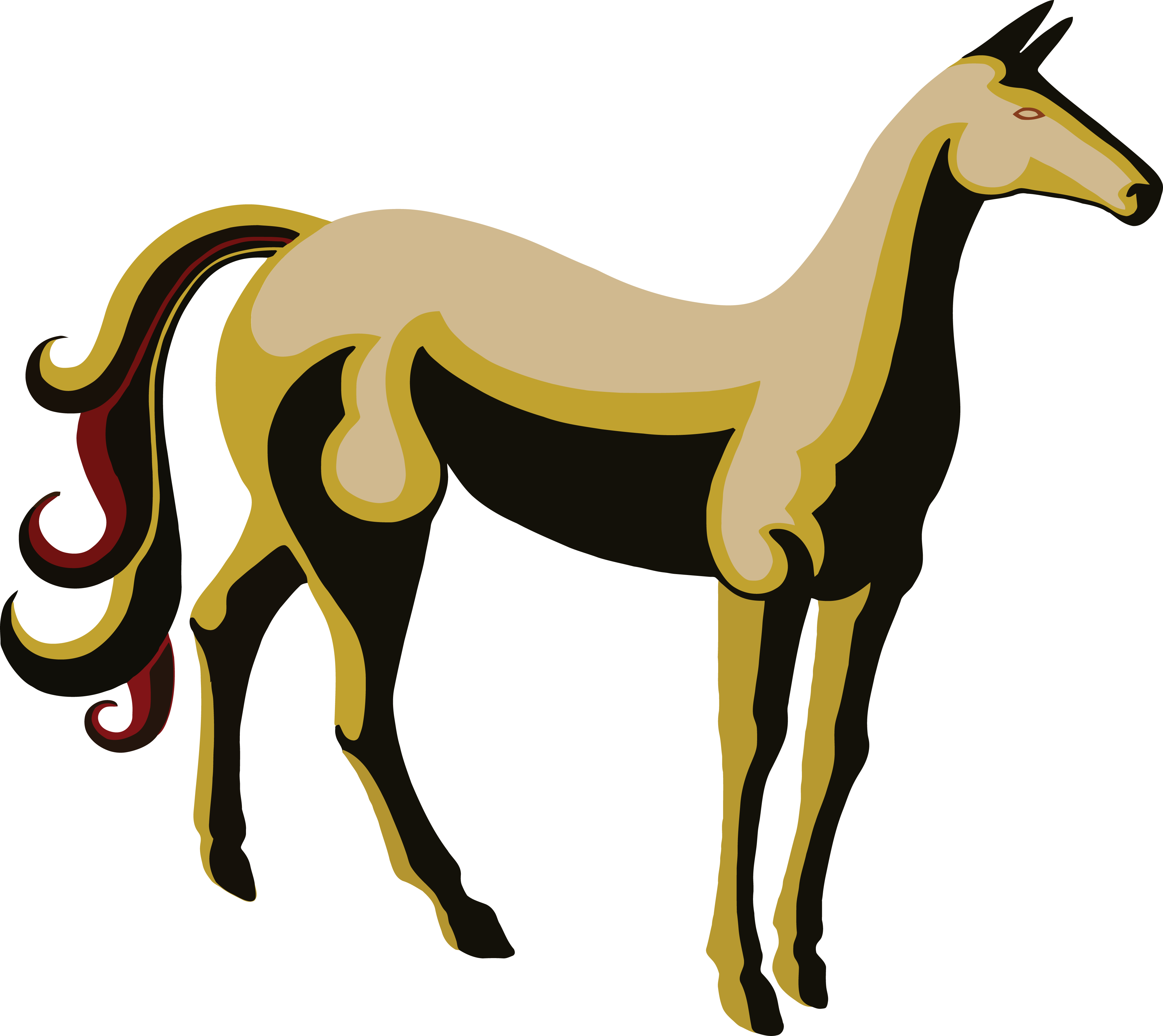 Free Clipart Of A Beautiful Horse - Poster Wpa William Sommer, Retro-werbung Big Box Art - Free Transparent PNG Clipart Images Download. - Horse Transparent PNG Free Download