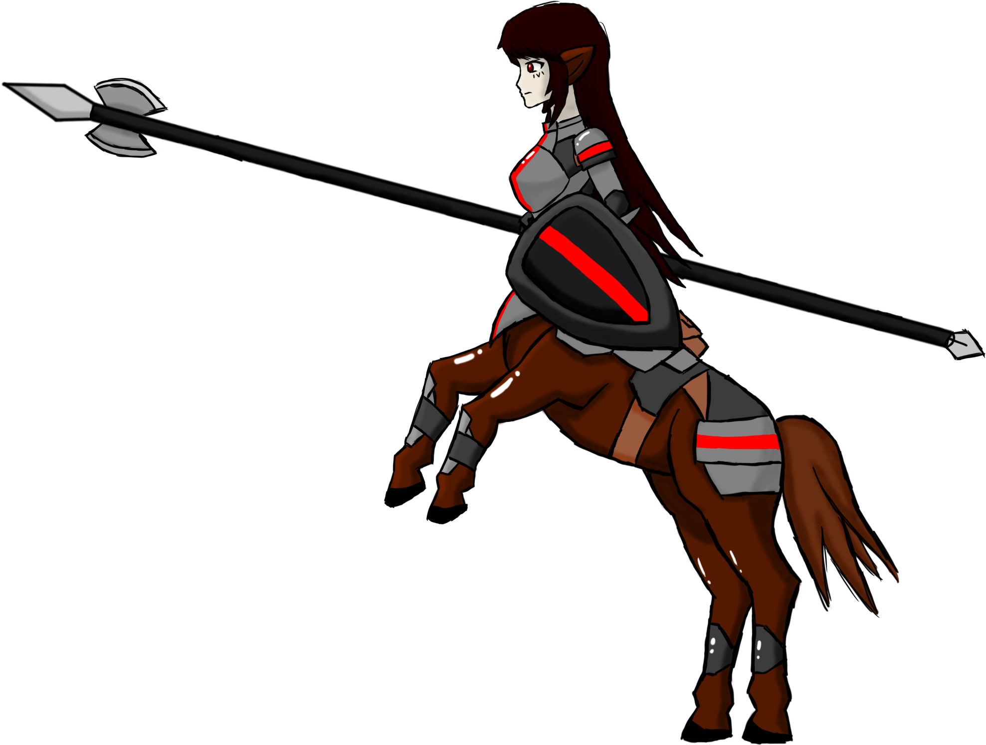 Centaur Knight By Spartan432 Sagitas - Horse - Free Transparent PNG Clipart Images Download. - Horse Transparent PNG Free Download