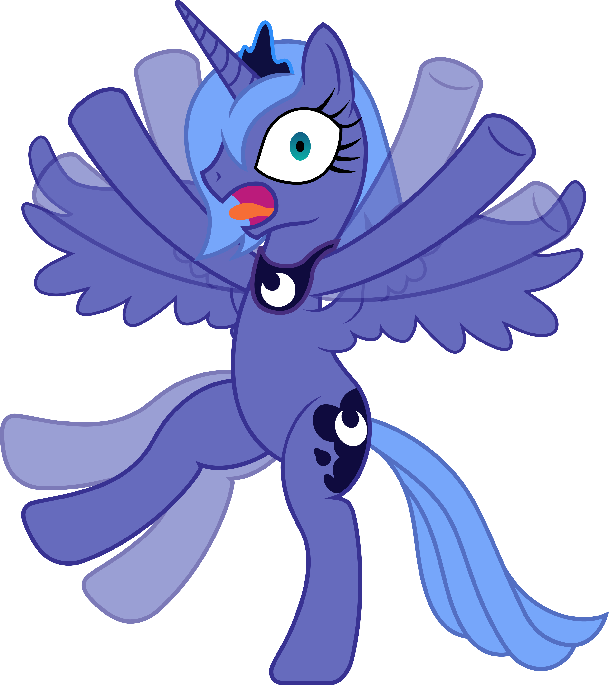 Attention Horse By Crunchnugget Attention Horse By - Princess Luna - Free Transparent PNG Clipart Images Download. - Horse Transparent PNG Free Download