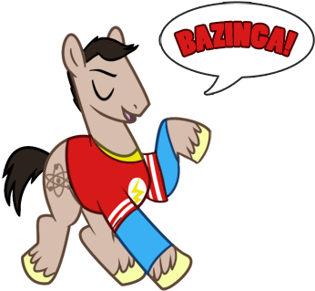 Bazinga Pony Sheldon Cooper Mammal Vertebrate Horse - Horse - Free Transparent PNG Clipart Images Download. - Horse Transparent PNG Free Download