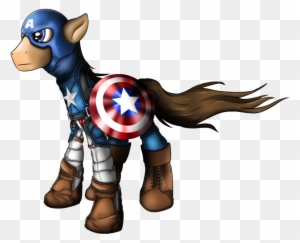 Captain America By Flamevulture17 - Captain America In A Horse - Free Transparent PNG Clipart Images Download. - Horse Transparent PNG Free Download