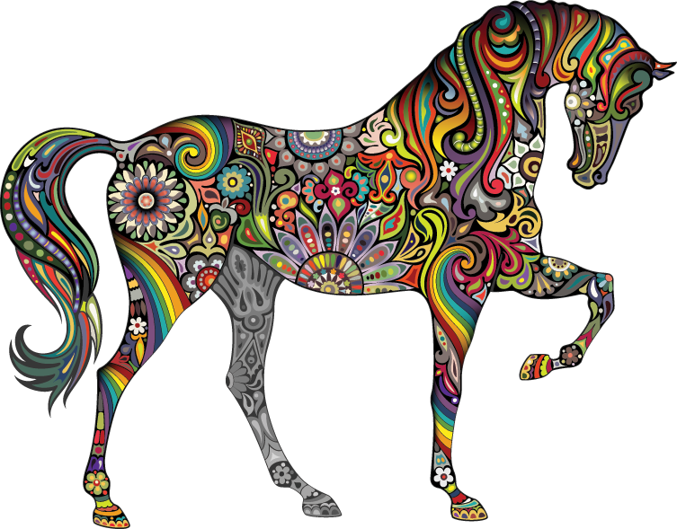 The Multi-colored Horse Of My Imagination - Horse Of A Different Color - Free Transparent PNG Clipart Images Download. - Horse Transparent PNG Free Download