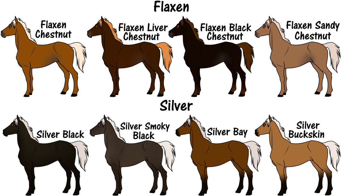 Silver And Flaxen By Flamestorm11 - Black Flaxen Horse - Free Transparent PNG Clipart Images Download. - Horse Transparent PNG Free Download