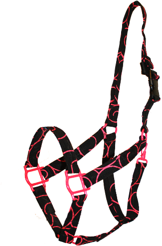 Hot Pink Swirls Halter - Horse Halter Transparent Transparent PNG - 382x500 - Free Download on - Horse Transparent PNG Free Download