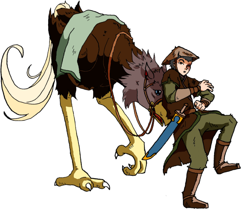 Zuko And Ostrich Horse By Thrumugnyr - Avatar The Last Airbender Ostrich Horse - Free Transparent PNG Clipart Images Download. - Horse Transparent PNG Free Download