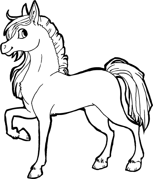 Free Horse Lineart By Griffsnuff On Clipart Library - Cute Drawings Of Horses - Free Transparent PNG Clipart Images Download. - Horse Transparent PNG Free Download