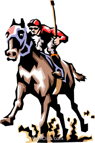 Horse Race Royalty Free Vector Clip Art Illustration - Horse Racing Clip Art - Free Transparent PNG Clipart Images Download. - Horse Transparent PNG Free Download