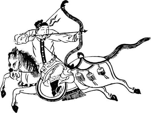 Chinese Clip Art - Chinese Horse Archer Drawings - Free Transparent PNG Clipart Images Download. - Horse Transparent PNG Free Download