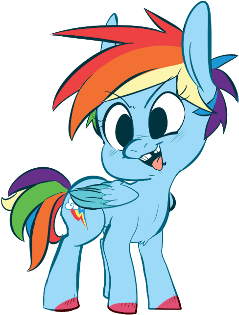 Pony Rainbow Dash Clip Art Horse Mammal Vertebrate - Horse - Free Transparent PNG Clipart Images Download. - Horse Transparent PNG Free Download
