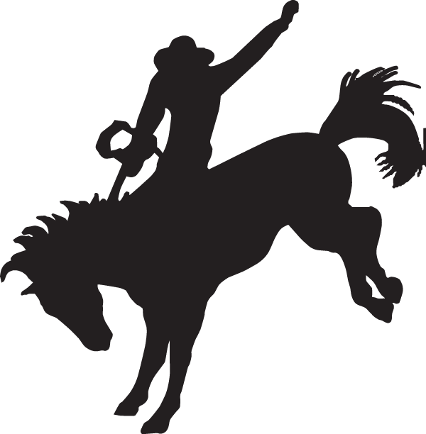 Clip Art With Transparent Background - Cowboy On Horse Silhouette - Free Transparent PNG Clipart Images Download. - Horse Transparent PNG Free Download