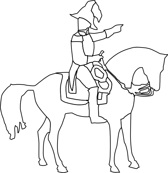 How To Set Use Patriot Clipart - Patriot On Horse Drawing Transparent PNG - 582x598 - Free Download on - Horse Transparent PNG Free Download