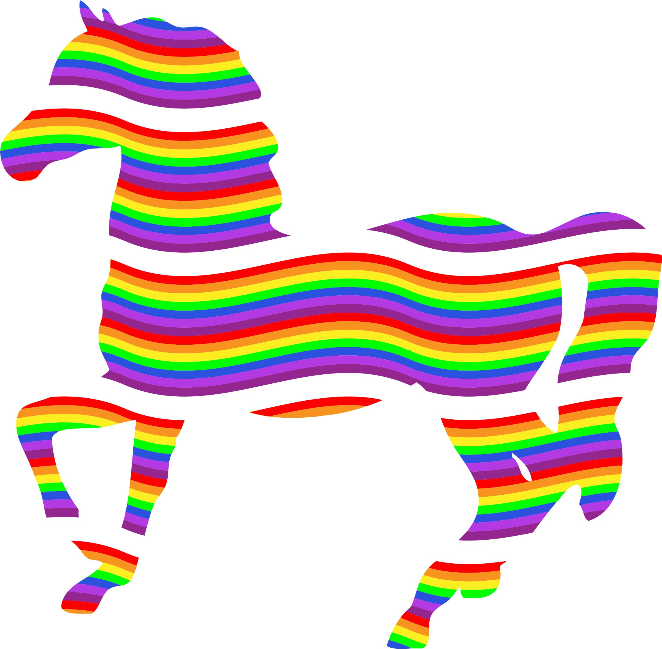 Colorful Rainbow Medium Image Png - Colorful Horse Image Png - Free Transparent PNG Clipart Images Download. - Horse Transparent PNG Free Download