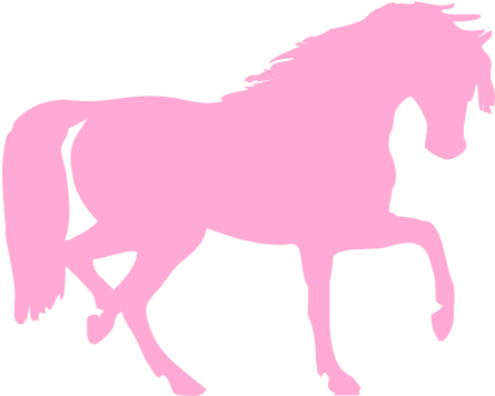 Clip Art Horse In Pink - Horse Silhouette Clip Art - Free Transparent PNG Clipart Images Download. - Horse Transparent PNG Free Download