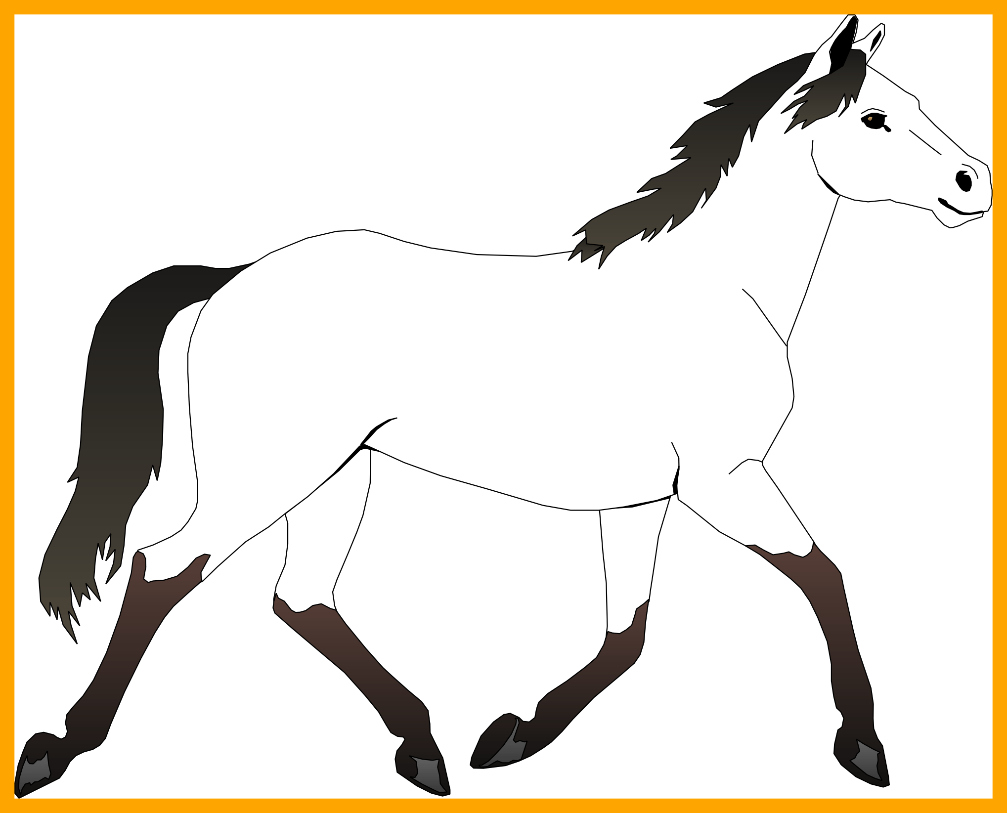 Incredible Clipart Color Horse Collection Coloring - Incredible Clipart Color Horse Collection Coloring - Free Transparent PNG Clipart Images Download. - Horse Transparent PNG Free Download