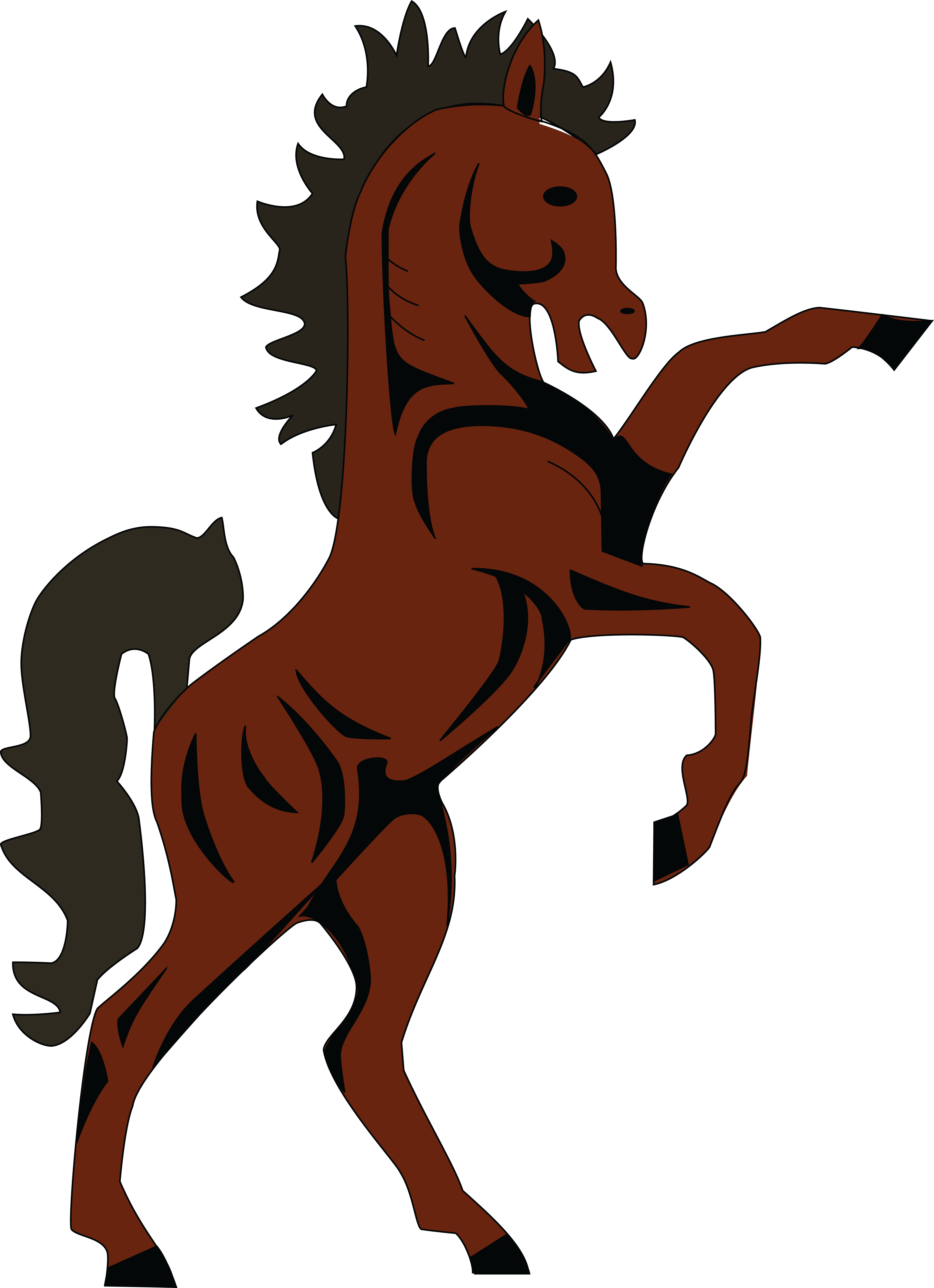 Free Clipart Of A Rearing Horse - Coat Of Arms Of Lesotho Transparent PNG - 4000x5516 - Free Download on - Horse Transparent PNG Free Download