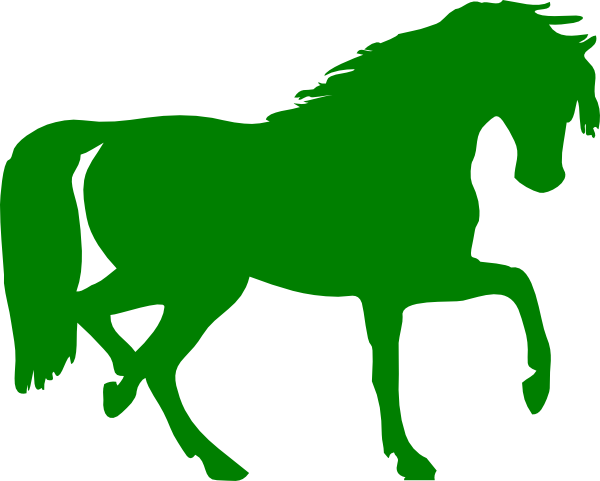 Green Horse Clip Art At Clker - Horse Silhouette Clip Art - Free Transparent PNG Clipart Images Download. - Horse Transparent PNG Free Download