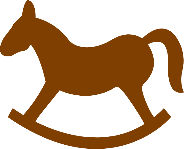 Brown Rocking Horse Clip Art At Clker - Rocking Horse Clip Art - Free Transparent PNG Clipart Images Download. - Horse Transparent PNG Free Download