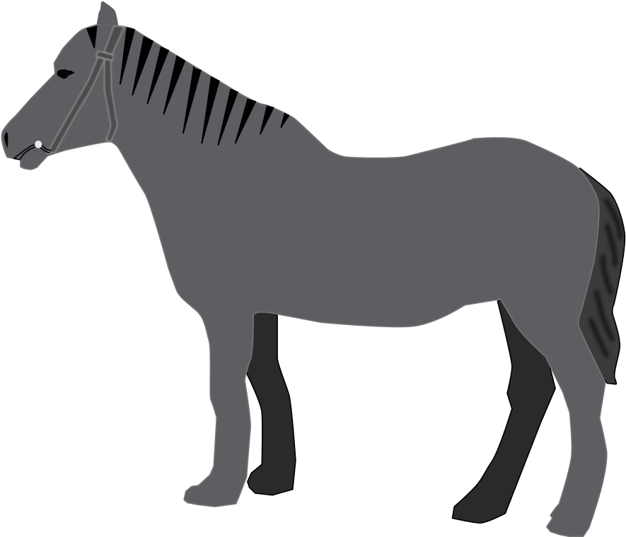Clipart Png File Tag List, Clip Arts Svg File - Custom Grey Horse Shower Curtain - Free Transparent PNG Clipart Images Download. - Horse Transparent PNG Free Download