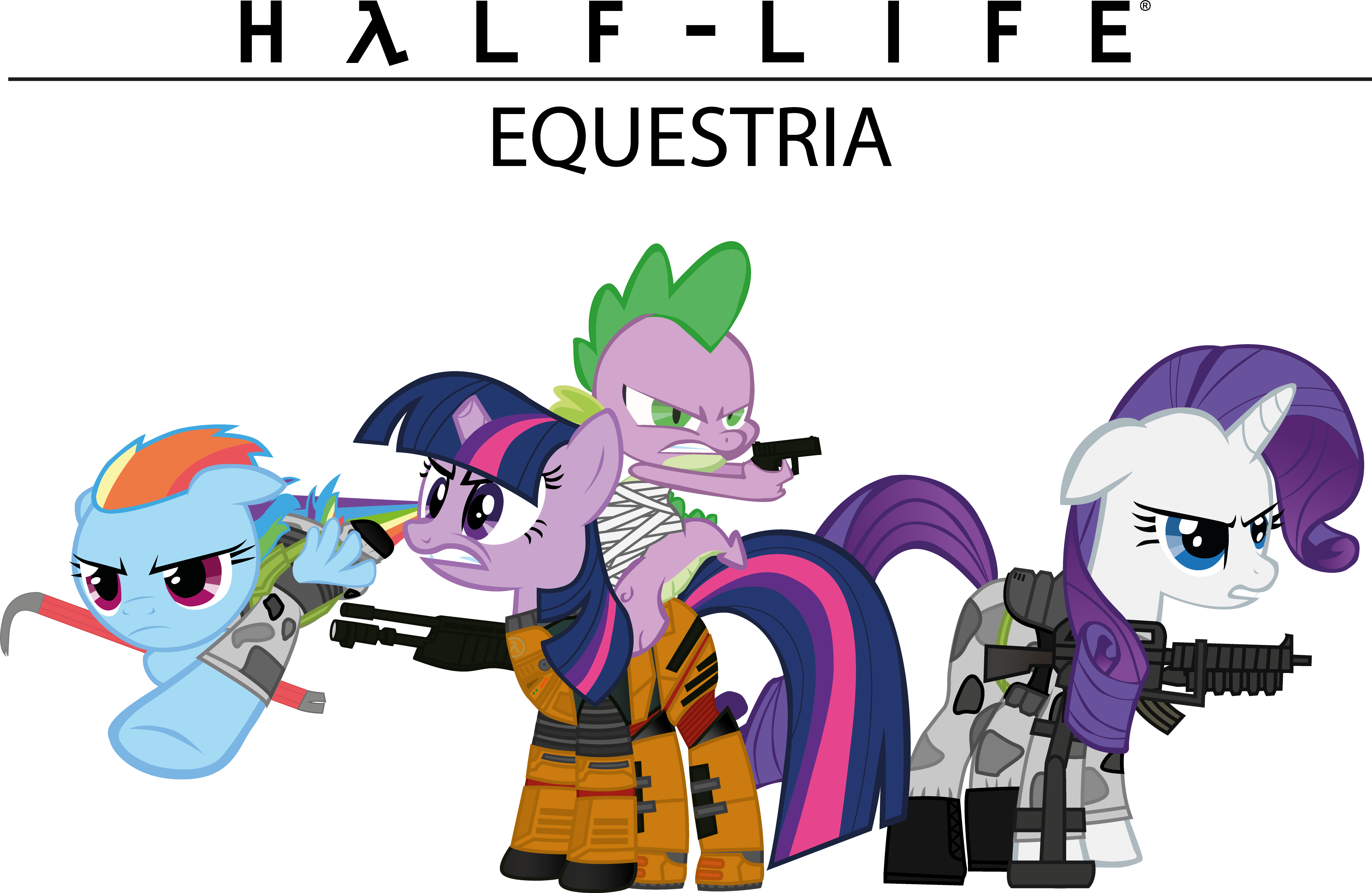 Equestria Pony Pinkie Pie Rarity Mammal Cartoon Vertebrate - My Little Pony Half Life Transparent PNG - 4751x3093 - Free Download on - Horse Transparent PNG Free Download