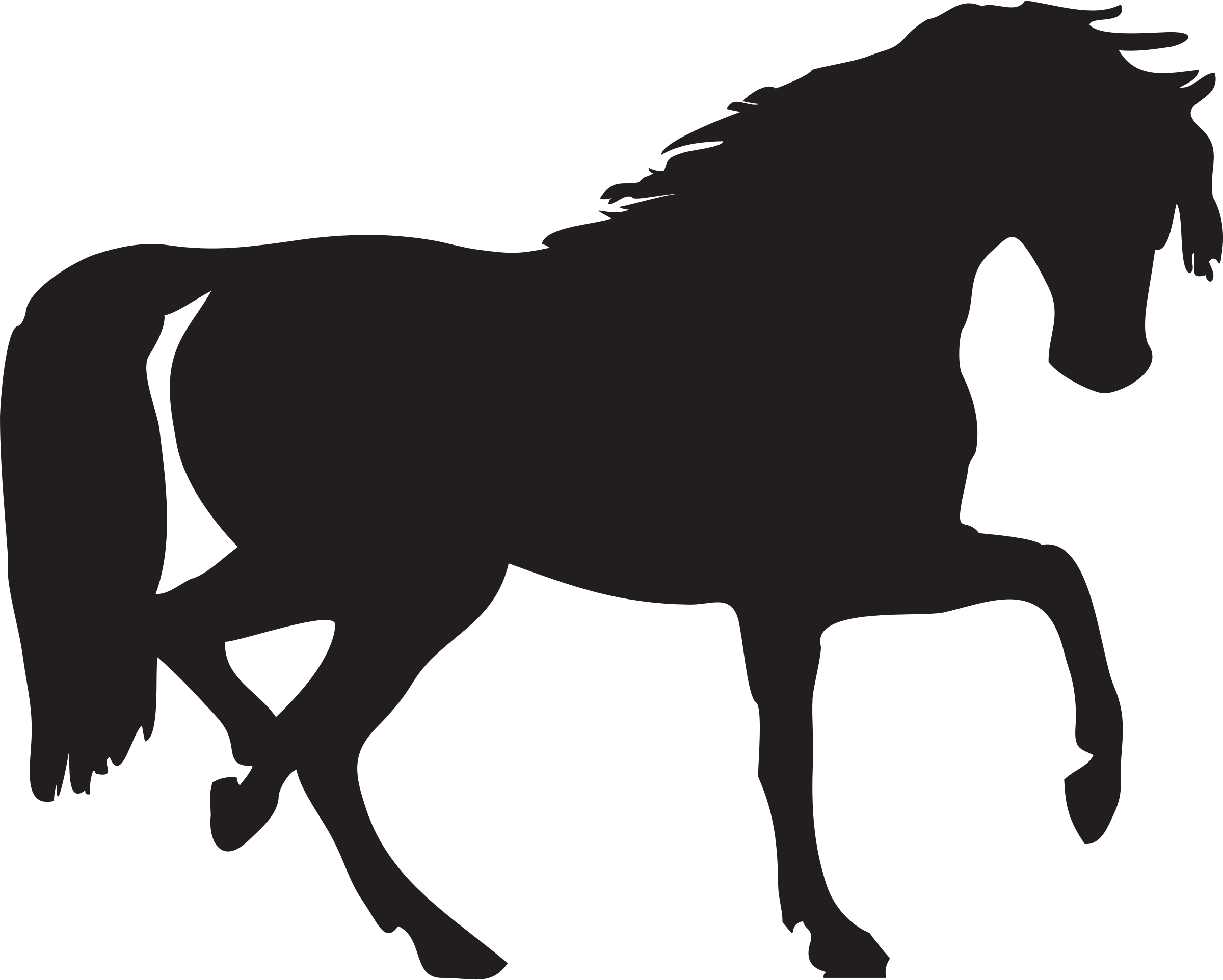 Horse Clipart Transparent Background - Horse Silhouette Clip Art - Free Transparent PNG Clipart Images Download. - Horse Transparent PNG Free Download