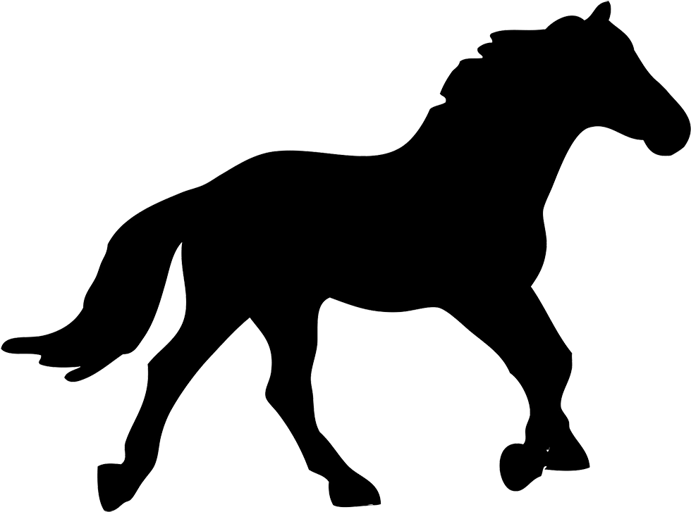 Running Horse Silhouette Clip Art Free - Public Domain Horse Silhouette - Free Transparent PNG Clipart Images Download. - Horse Transparent PNG Free Download