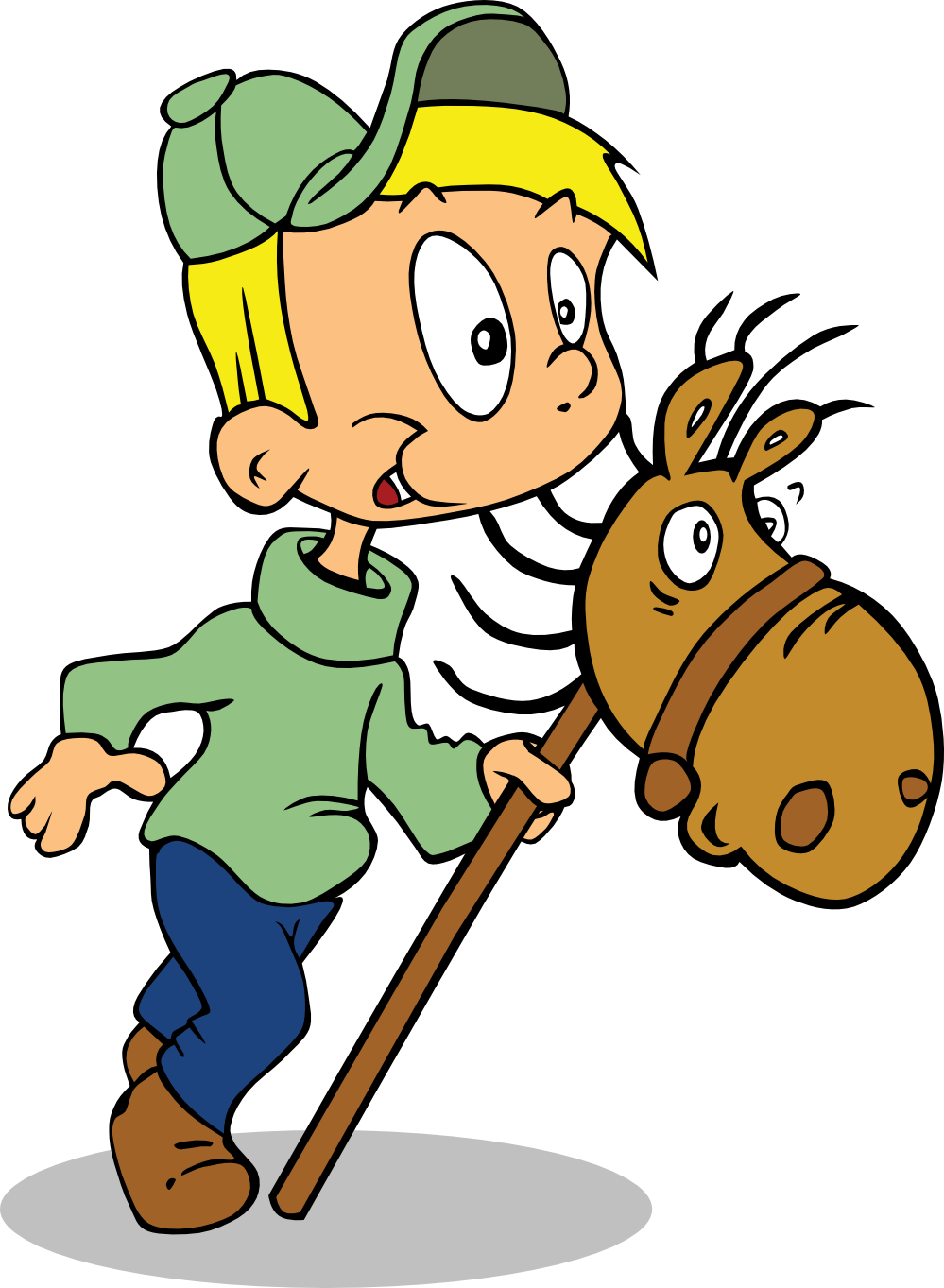 Boy On Toy Horse 555px - Boy And Horse Clip Art - Free Transparent PNG Clipart Images Download. - Horse Transparent PNG Free Download