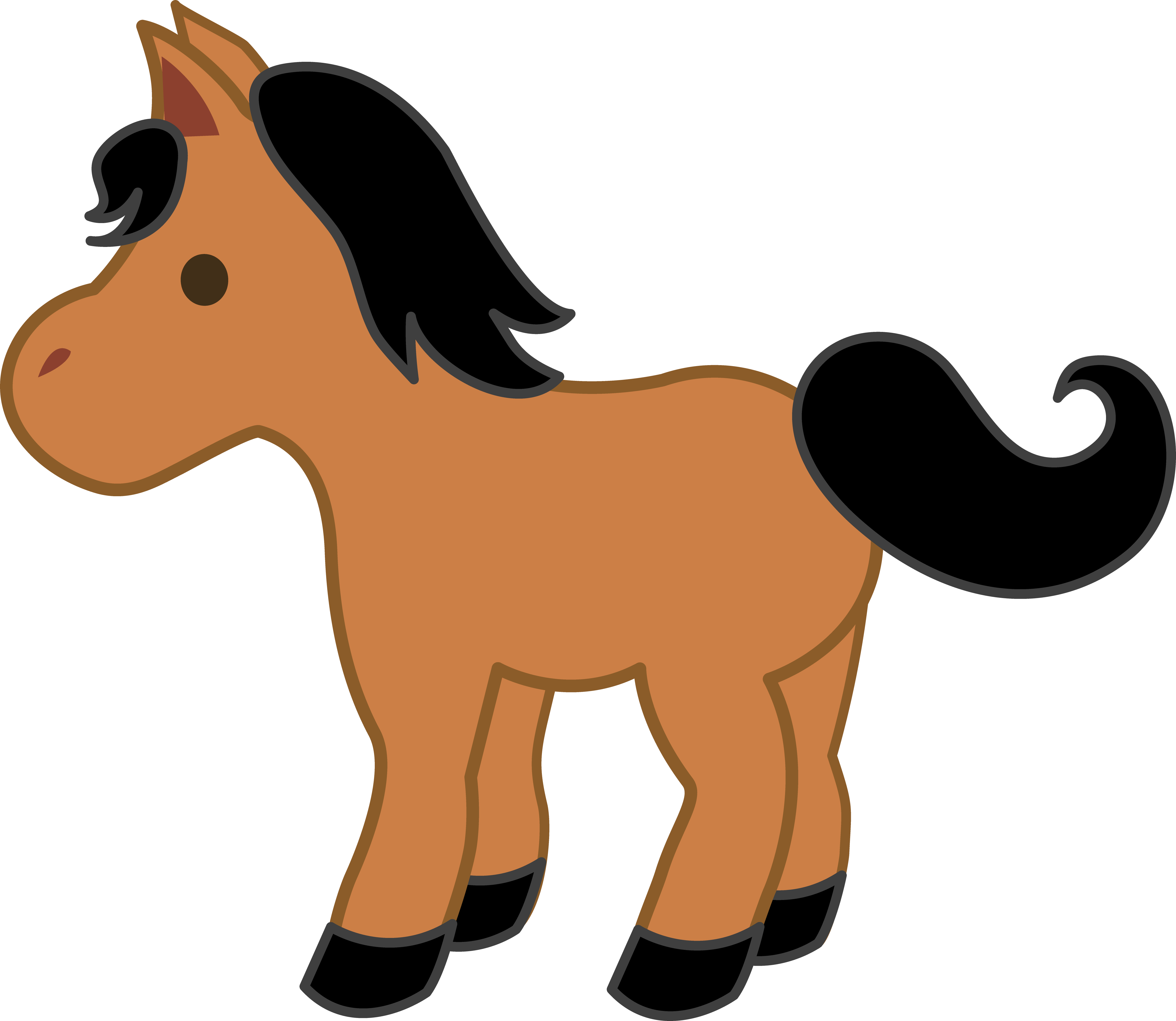 Cute Horse Clipart Clipartiki - Cute Horse Clip Art - Free Transparent PNG Clipart Images Download. - Horse Transparent PNG Free Download