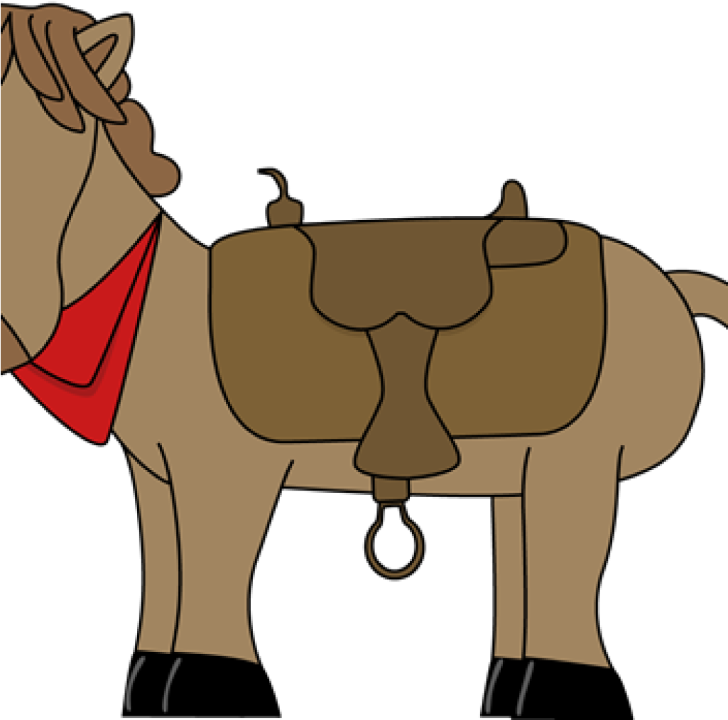 Western Clip Art Where To Find Free Western Clipart - Saddle On Horse Cartoon - Free Transparent PNG Clipart Images Download. - Horse Transparent PNG Free Download