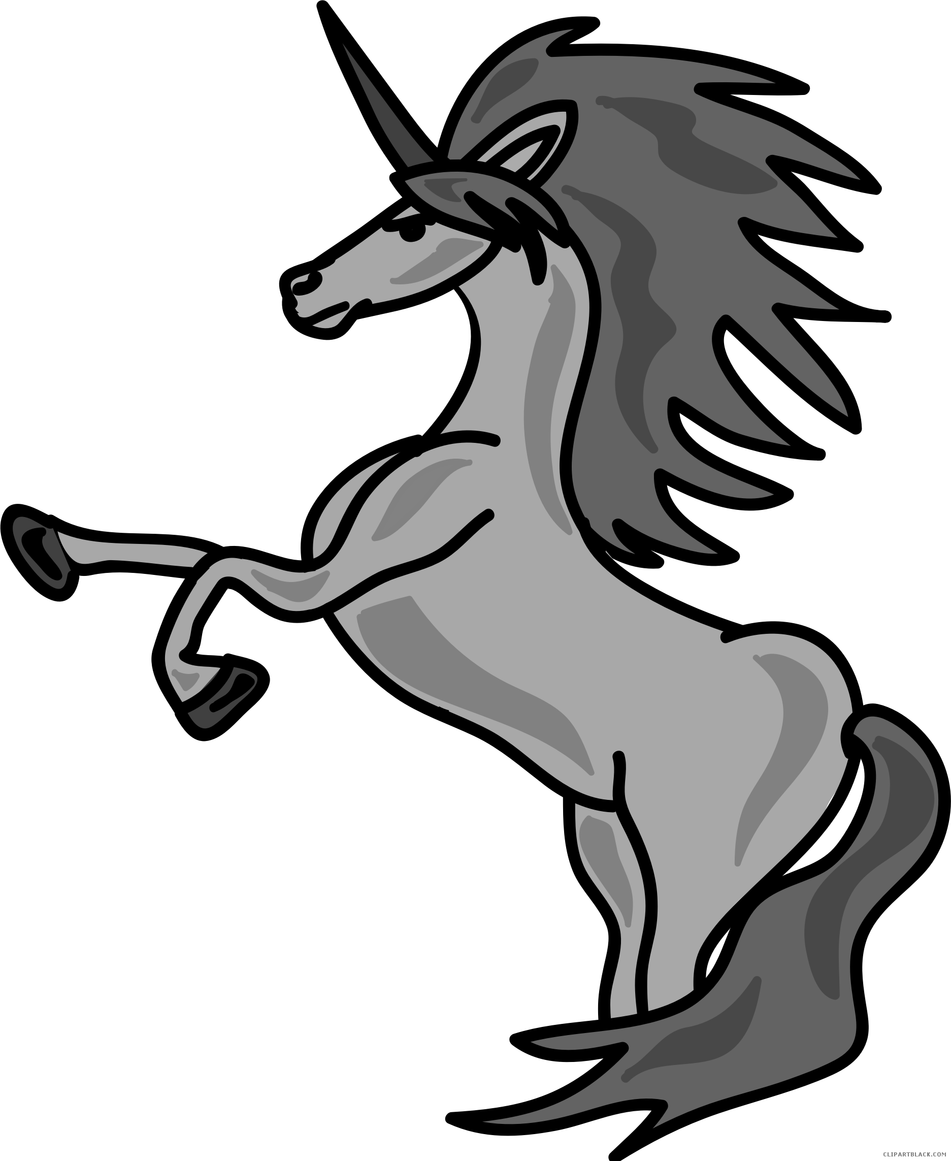 Unicorn Animal Free Black White Clipart Images Clipartblack - Horse - Free Transparent PNG Clipart Images Download. - Horse Transparent PNG Free Download