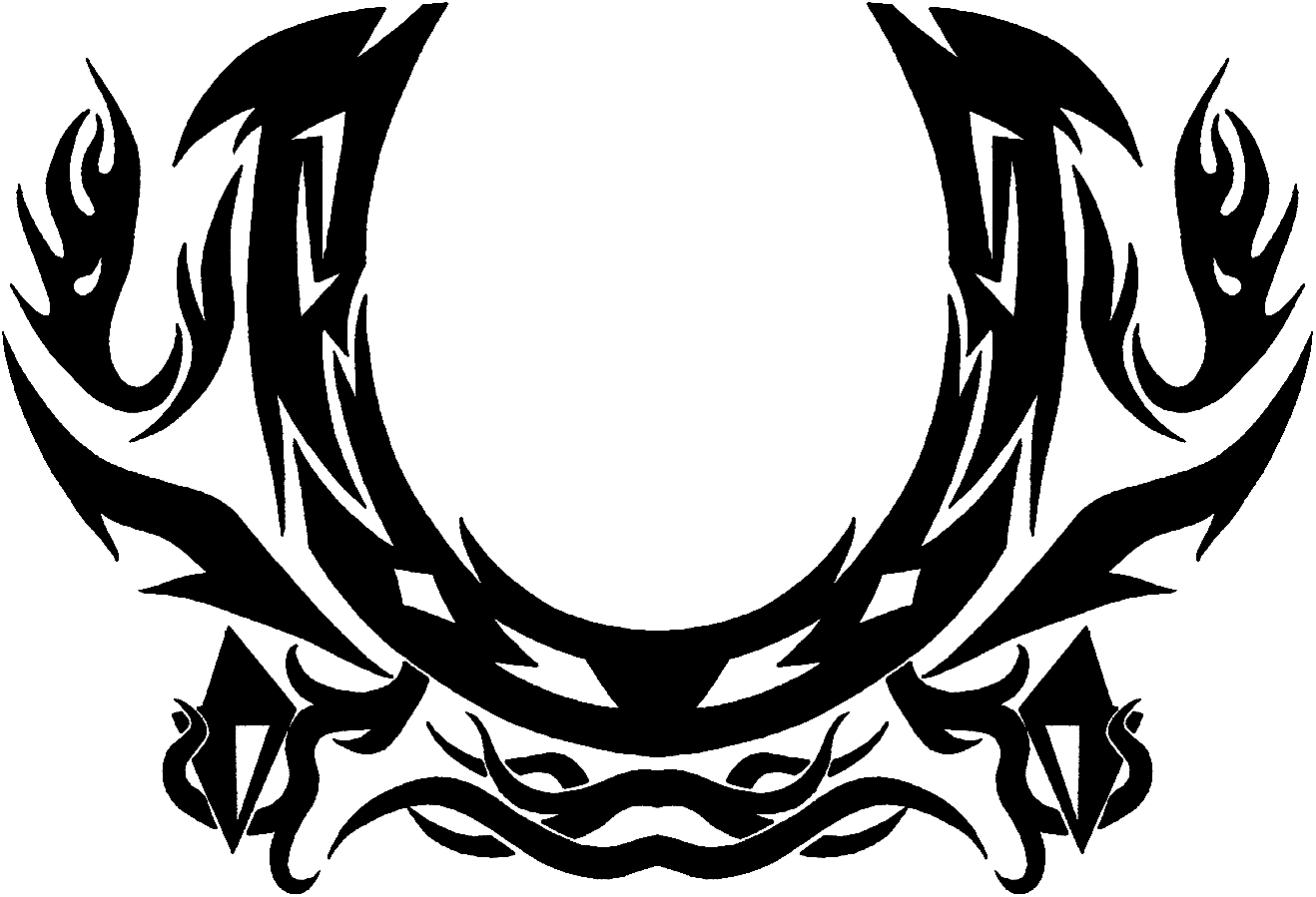 Photo Tribalhorseshoecrest - Tribal Horse Shoe Transparent PNG - 1318x899 - Free Download on - Horse Transparent PNG Free Download