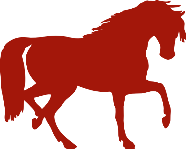 Red Horse Clip Art - Horse Silhouette Clip Art - Free Transparent PNG Clipart Images Download. - Horse Transparent PNG Free Download