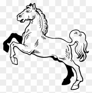 Horse Clipart Black And White - Custom Stallion Shower Curtain - Free Transparent PNG Clipart Images Download. - Horse Transparent PNG Free Download